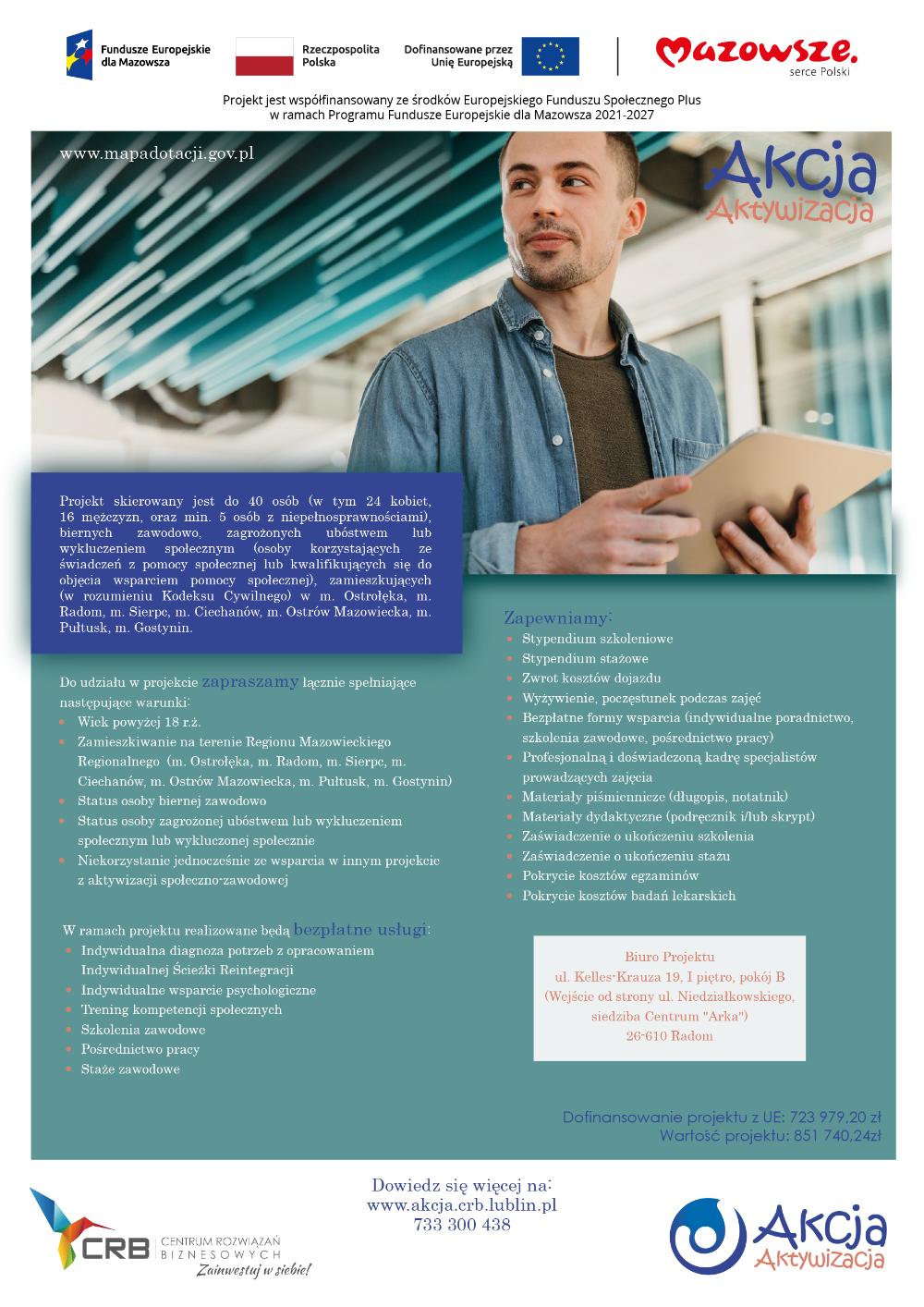 Plakat promocyjny "Akcja Aktywizacja"