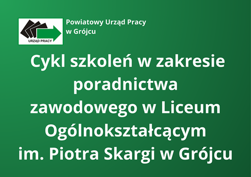 Zdjęcie artykułu Cykl szkoleń w zakresie poradnictwa zawodowego
