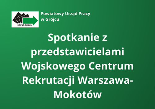 Zdjęcie artykułu Spotkanie z przedstawicielami Wojskowego Centrum Rekrutacji Warszawa-Mokotów