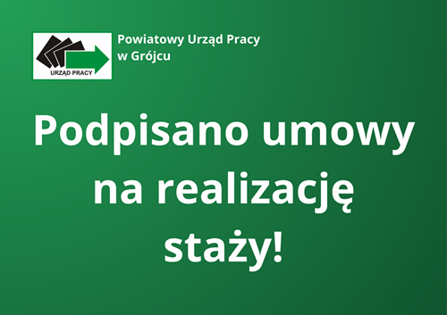 Zdjęcie artykułu Podpisano umowy na realizację staży!