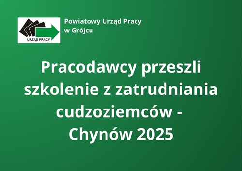 Zdjęcie artykułu Pracodawcy przeszli szkolenie z zatrudniania cudzoziemców -  Chynów 2025