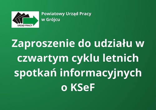 Zdjęcie artykułu Zaproszenie do udziału w czwartym cyklu letnich spotkań informacyjnych o KSeF